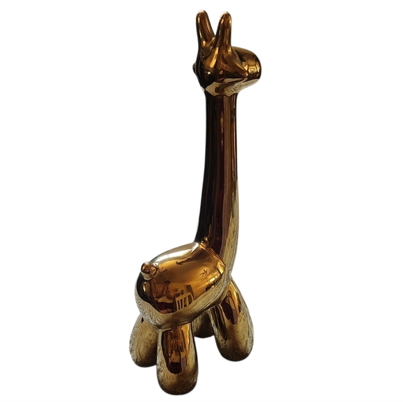 Giraffe Gold Color Balloon Animal Decor - Picture 3 of 9